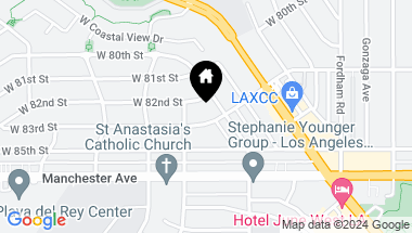 Map of 7351 W 83rd Street, Los Angeles CA, 90045