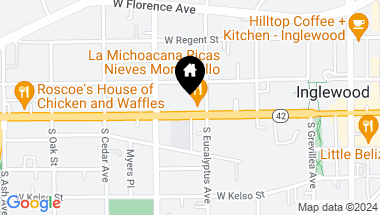 Map of 315 W Manchester Blvd, Inglewood CA, 90301