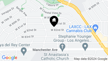 Map of 7408 W 82nd Street, Los Angeles CA, 90045