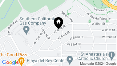 Map of 7818 W 80th Street, Playa del Rey CA, 90293