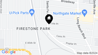 Map of 8228 Santa Fe Avenue, Huntington Park CA, 90255