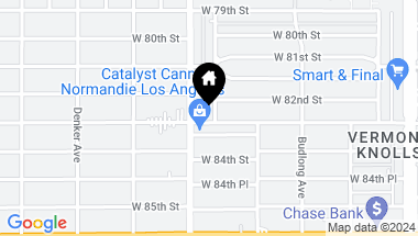 Map of 8229 S Mariposa Avenue, Los Angeles CA, 90044