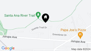 Map of 5385 Grassy Trail Drive, Riverside CA, 92504