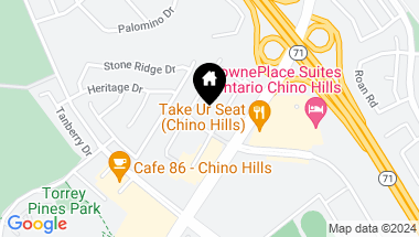 Map of 15850 Ellington Way, Chino Hills CA, 91709