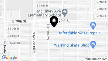 Map of 722 E 80th ST, LOS ANGELES CA, 90001