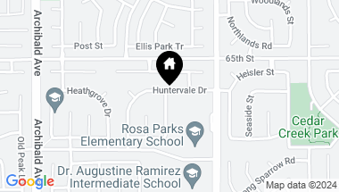Map of 13891 Huntervale Drive, Eastvale CA, 92880