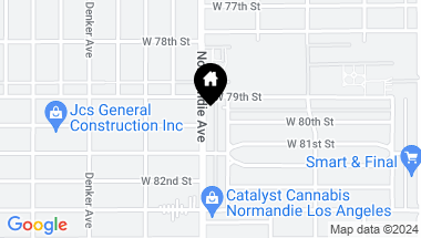 Map of 7920 S Normandie Avenue, Los Angeles CA, 90044