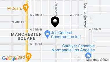 Map of 1600 W 79th Street, Los Angeles CA, 90047