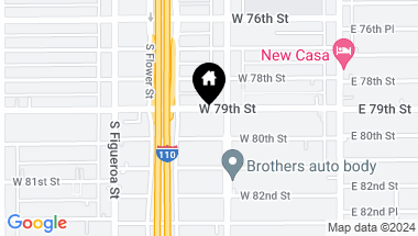 Map of 316 W 79th Street, Los Angeles CA, 90003