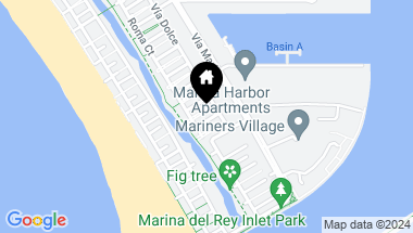 Map of 128 Spinnaker Mall, Marina Del Rey CA, 90292