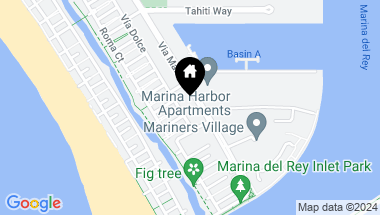 Map of 306 Bora Bora Way 102, Marina del Rey CA, 90292