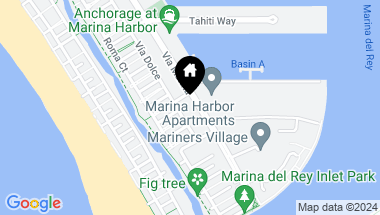 Map of 306 Bora Bora Way 109, Marina del Rey CA, 90292