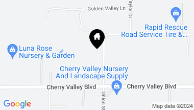 Map of 10329 Union Street, Cherry Valley CA, 92223