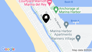 Map of 4619 ROMA Court, Marina del Rey CA, 90292