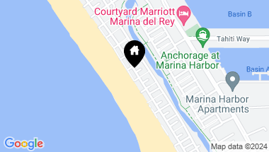 Map of 1 NORTHSTAR Street PH5, Marina del Rey CA, 90292