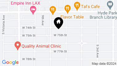 Map of 3001 W 75th ST, LOS ANGELES CA, 90043