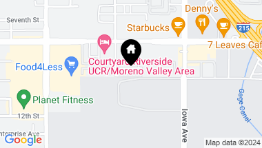 Map of 1456 Everton Place, Riverside CA, 92507