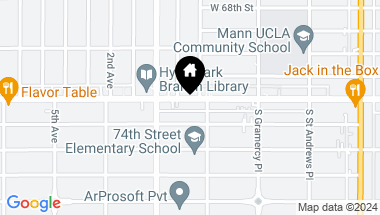 Map of 2120 W Florence Avenue, Los Angeles CA, 90047