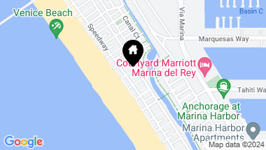 Map of 20 Ironsides Street 17, Marina del Rey CA, 90292