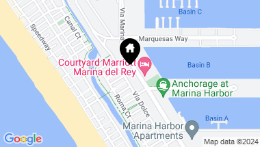 Map of 4250 Via Dolce Unit: 219, Marina Del Rey CA, 90292