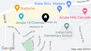 Map of 7865 Wendover Drive, Jurupa Valley CA, 92509