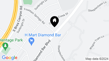 Map of 2640 Rising Star Drive, Diamond Bar CA, 91765