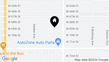 Map of 1438 W 69th ST, LOS ANGELES CA, 90047
