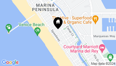 Map of 24 Eastwind Street 1, Marina del Rey CA, 90292