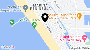 Map of 3501 Ocean Front Walk, Marina Del Rey CA, 90292