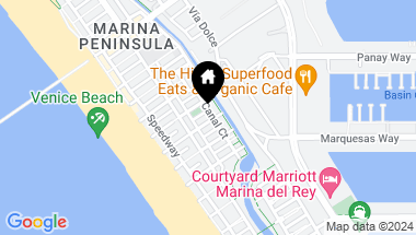 Map of 125 Fleet Street A, Marina del Rey CA, 90292