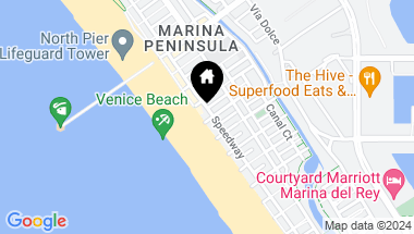 Map of 1 Driftwood Street 3, Marina del Rey CA, 90292