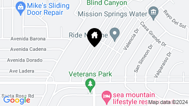 Map of 9701 El Mirador Boulevard, Desert Hot Springs CA, 92240