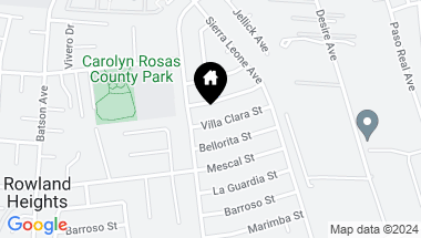 Map of 18621 Villa Clara Street, Rowland Heights CA, 91748