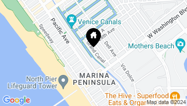 Map of 2814 Grand Canal, Venice CA, 90291