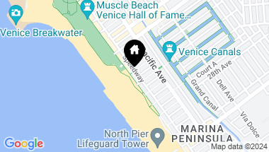 Map of 2403 Ocean Front Walk, Venice CA, 90291