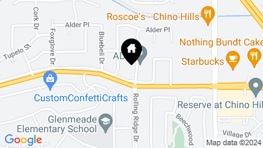 Map of 14862 Rolling Ridge Drive, Chino Hills CA, 91709