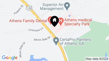 Map of 3320 Old Jefferson Road 300, Athens GA, 30607