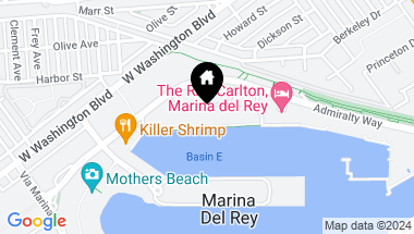 Map of 4265 Marina City Club Dr Unit: PH8, MARINA DEL REY CA, 90292