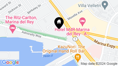 Map of 13600 MARINA POINTE Drive 503, Marina del Rey CA, 90292