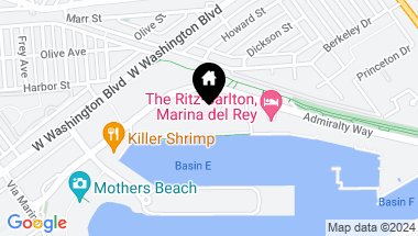 Map of 4335 Ph35 Marina City Drive, Marina del Rey CA, 90292