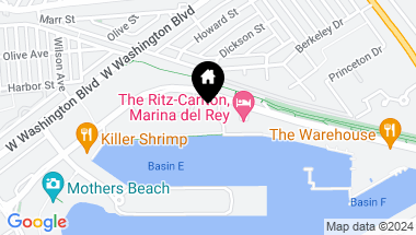 Map of 4337 Marina City Drive 747, Marina del Rey CA, 90292