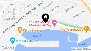 Map of 4335 Marina City Dr 1146, Marina del Rey CA, 90292