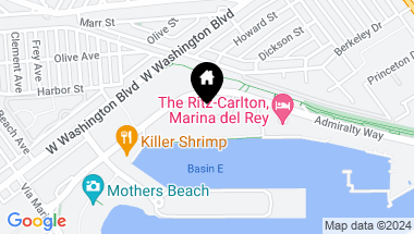 Map of 4314 Marina City Drive PH16, Marina del Rey CA, 90292