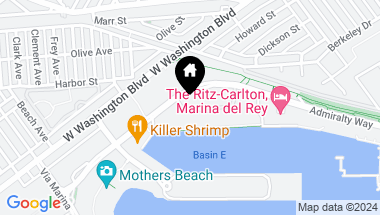 Map of 4265 Marina City Dr 705, Marina del Rey CA, 90292