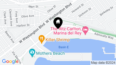 Map of 4267 Marina City Drive 304, Marina del Rey CA, 90292