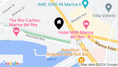 Map of 13650 MARINA POINTE Drive 702, Marina del Rey CA, 90292