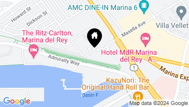 Map of 13700 MARINA POINTE Drive 1901, Marina del Rey CA, 90292