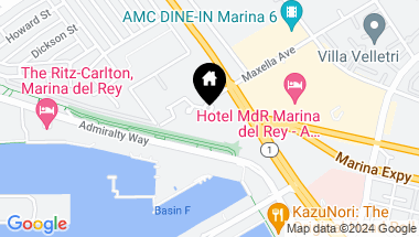 Map of 13600 Marina Pointe Dr Unit: 409, Marina Del Rey CA, 90292