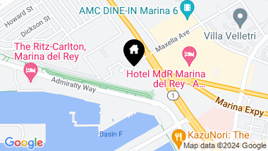 Map of 13600 Marina Pointe Drive 1604, Marina del Rey CA, 90292
