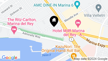 Map of 13650 MARINA POINTE Drive 1402, Marina del Rey CA, 90292